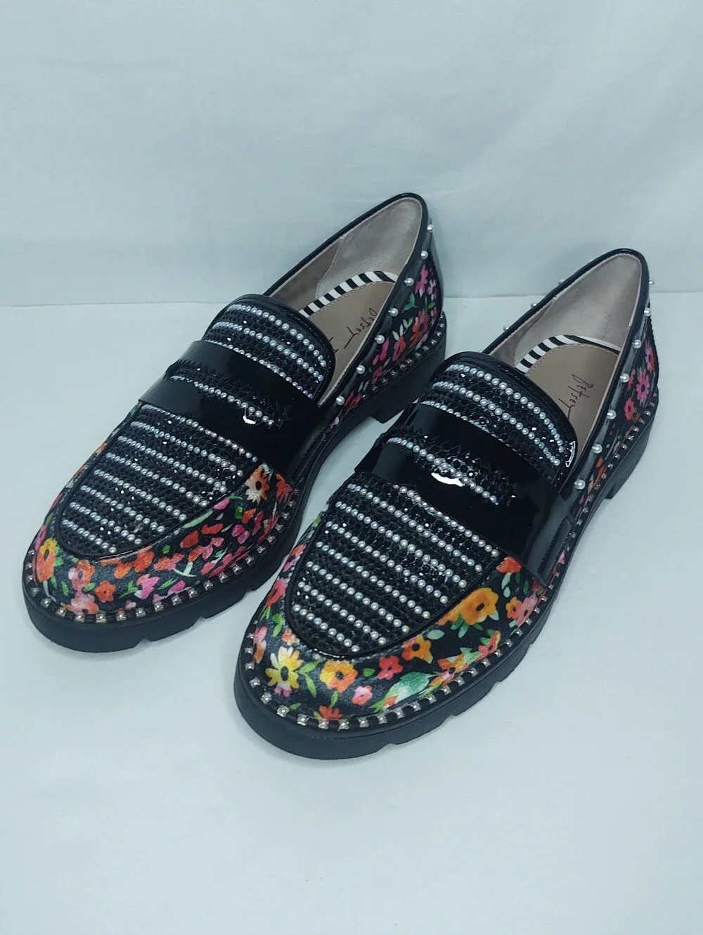 Betsey Johnson Darian Loafer Ditsy Floral Sz 7M